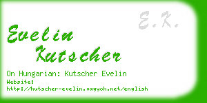 evelin kutscher business card